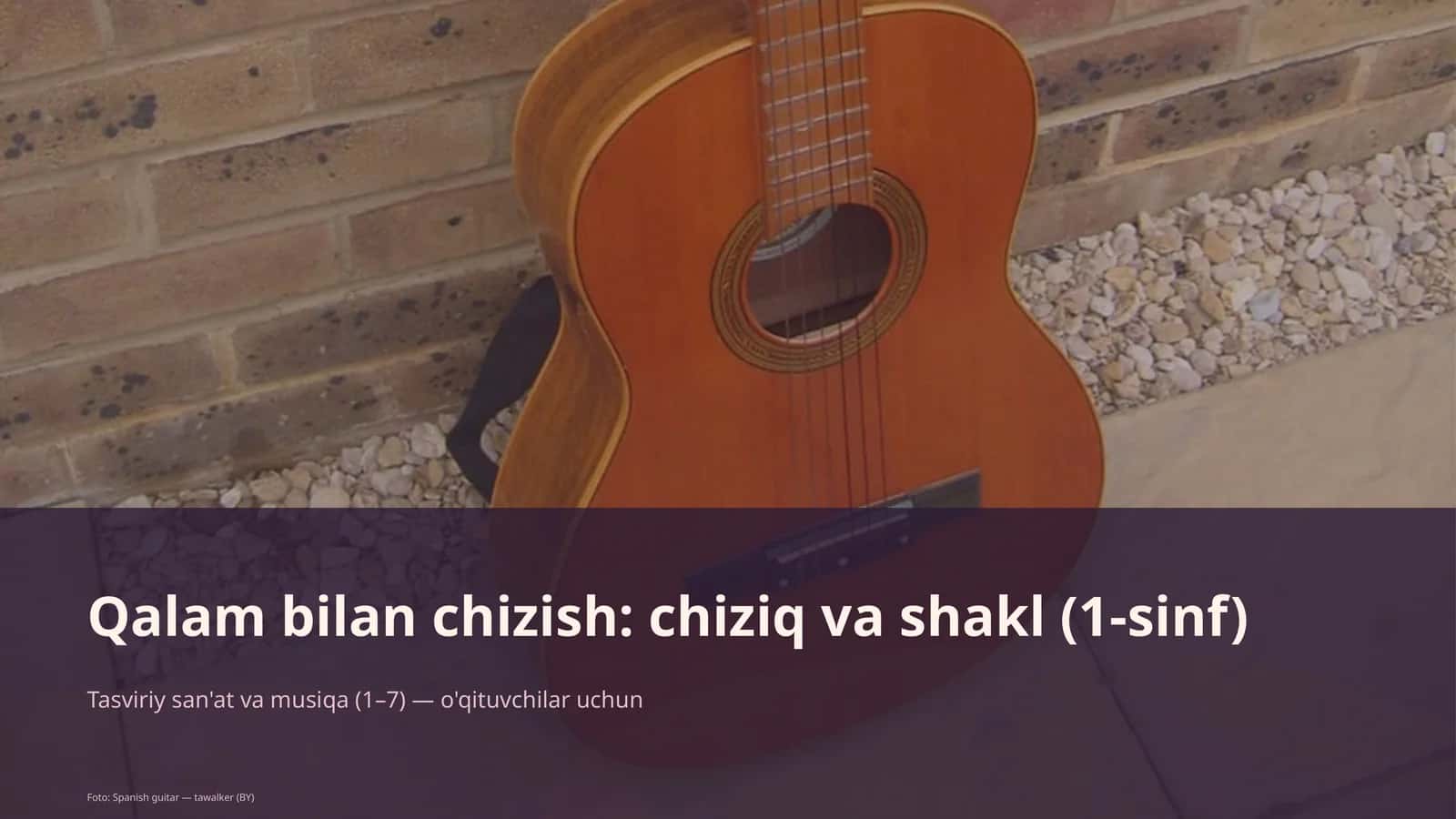 Qalam bilan chizish: chiziq va shakl (1-sinf)