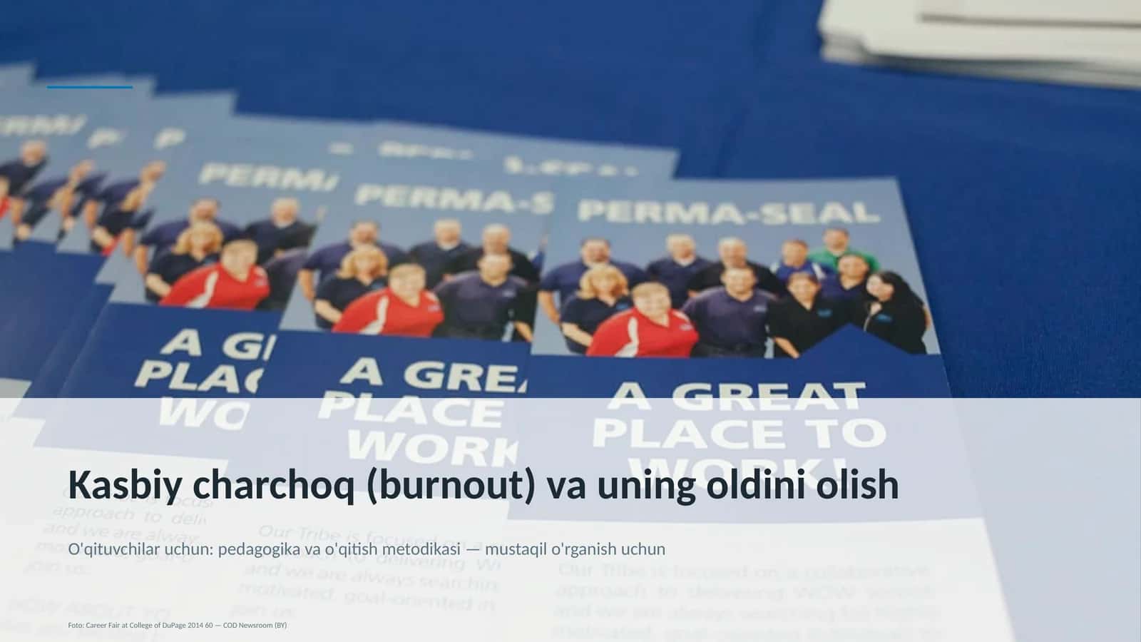 Kasbiy charchoq (burnout) va uning oldini olish