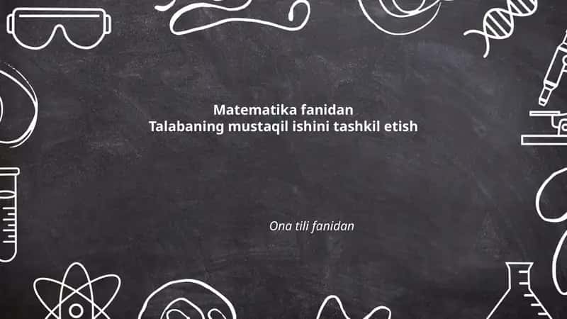 Mustaqil ishlar tashkili