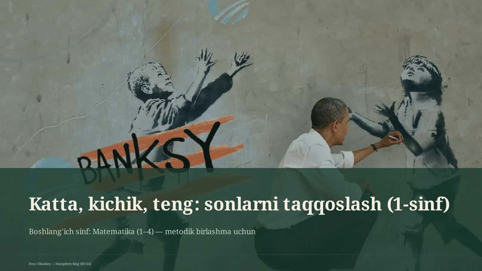 Katta, kichik, teng: sonlarni taqqoslash (1-sinf)