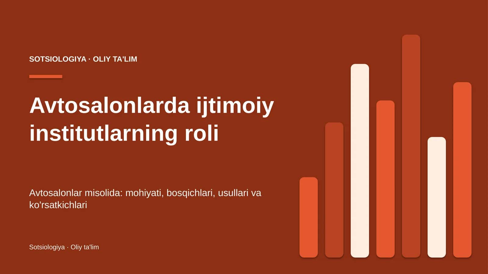 Avtosalonlarda ijtimoiy institutlarning roli