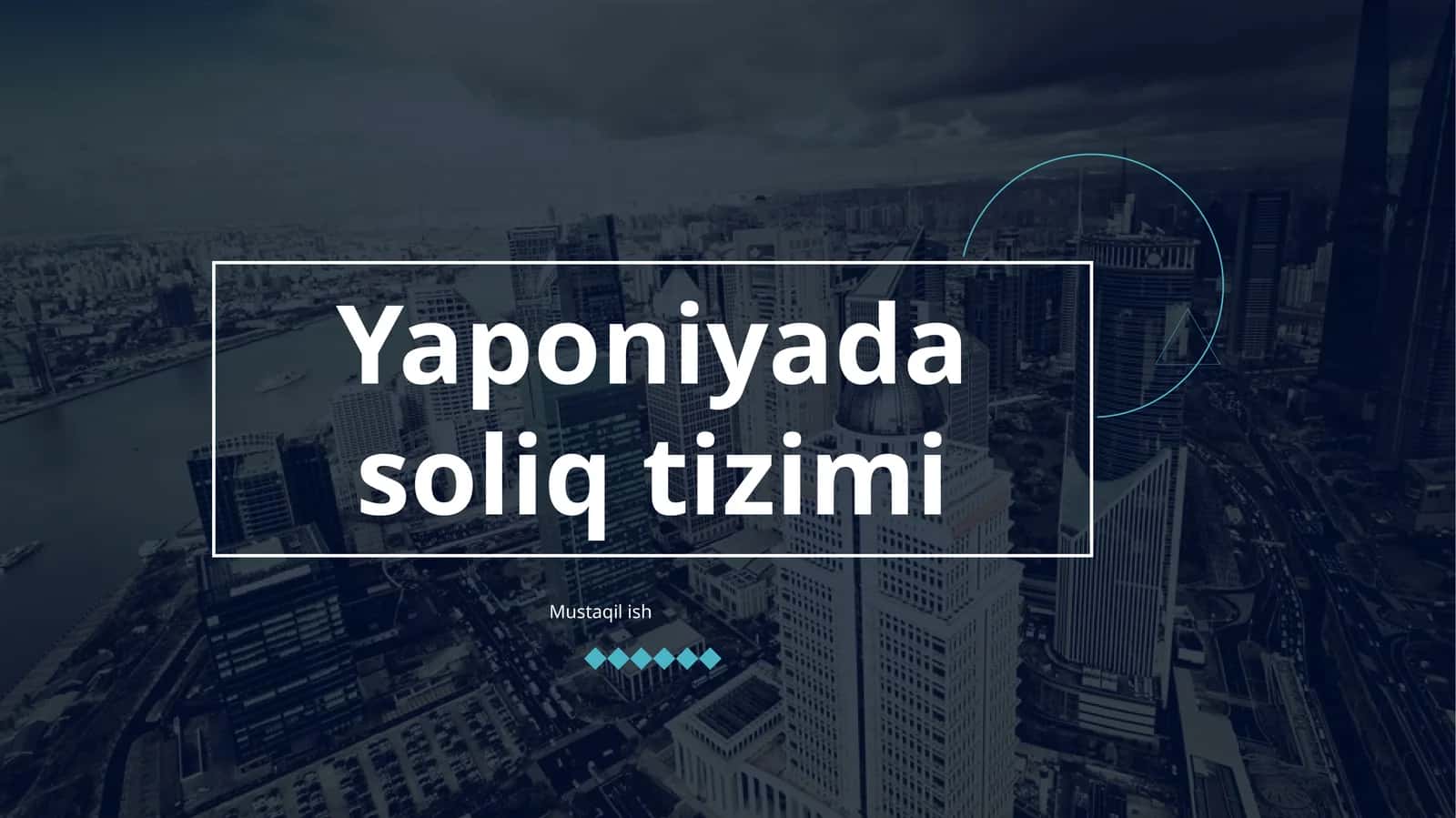 Yaponiyada soliq tizimi