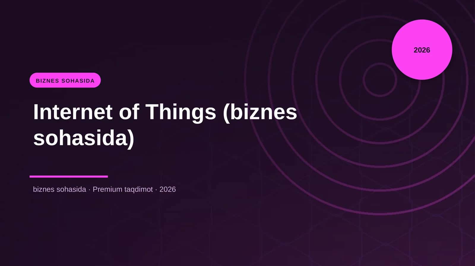 Internet of Things (biznes sohasida)