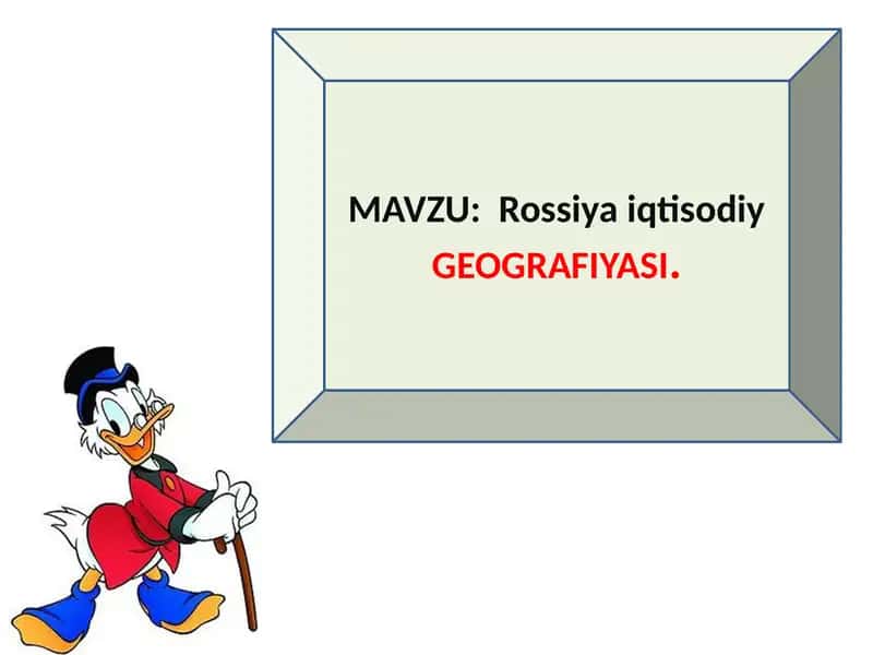 Rossiya iqtisodiy GEOGRAFIYASI