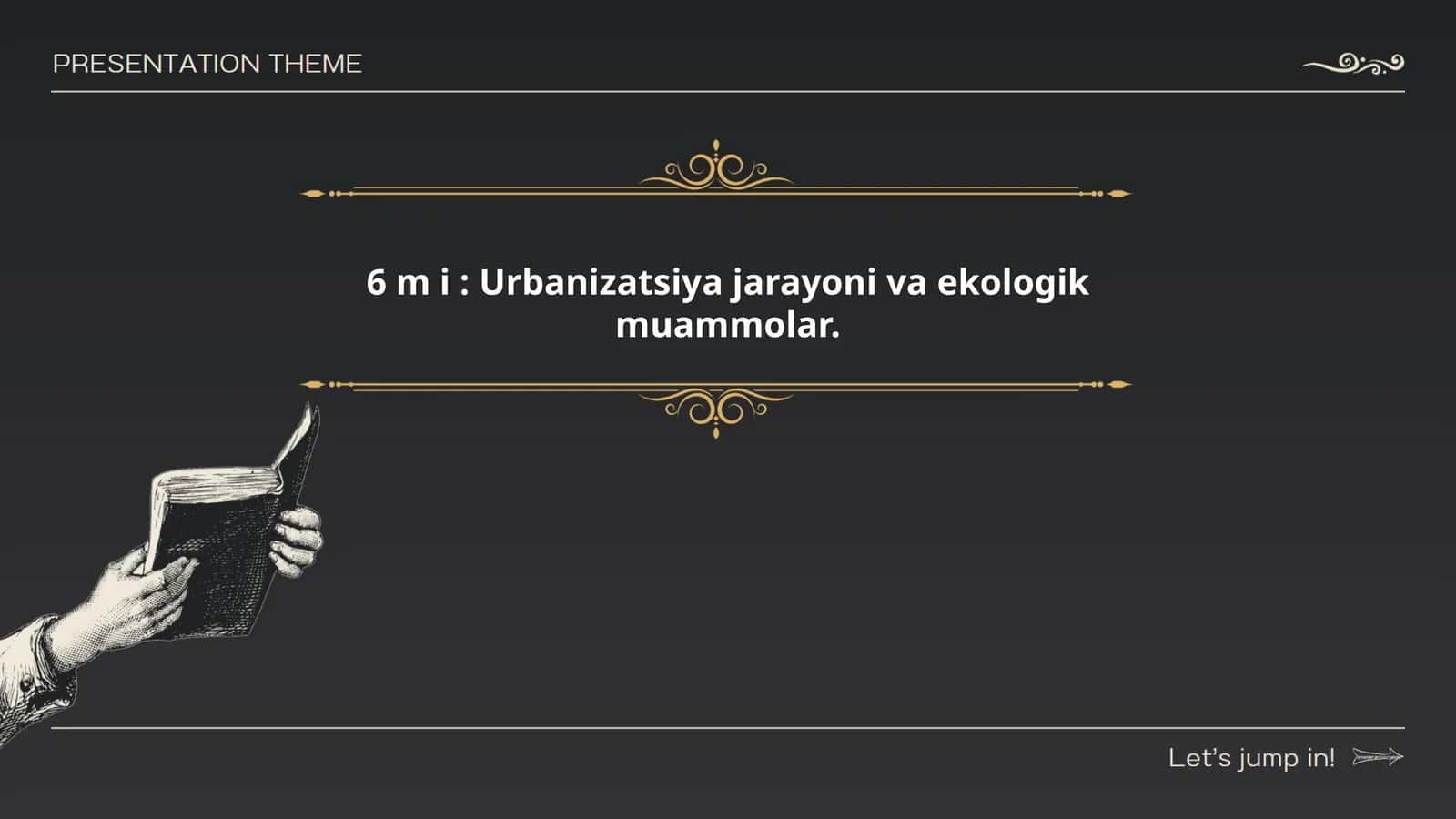 Ekologiya va atrof muhit muhofazasi yoʻnalishi