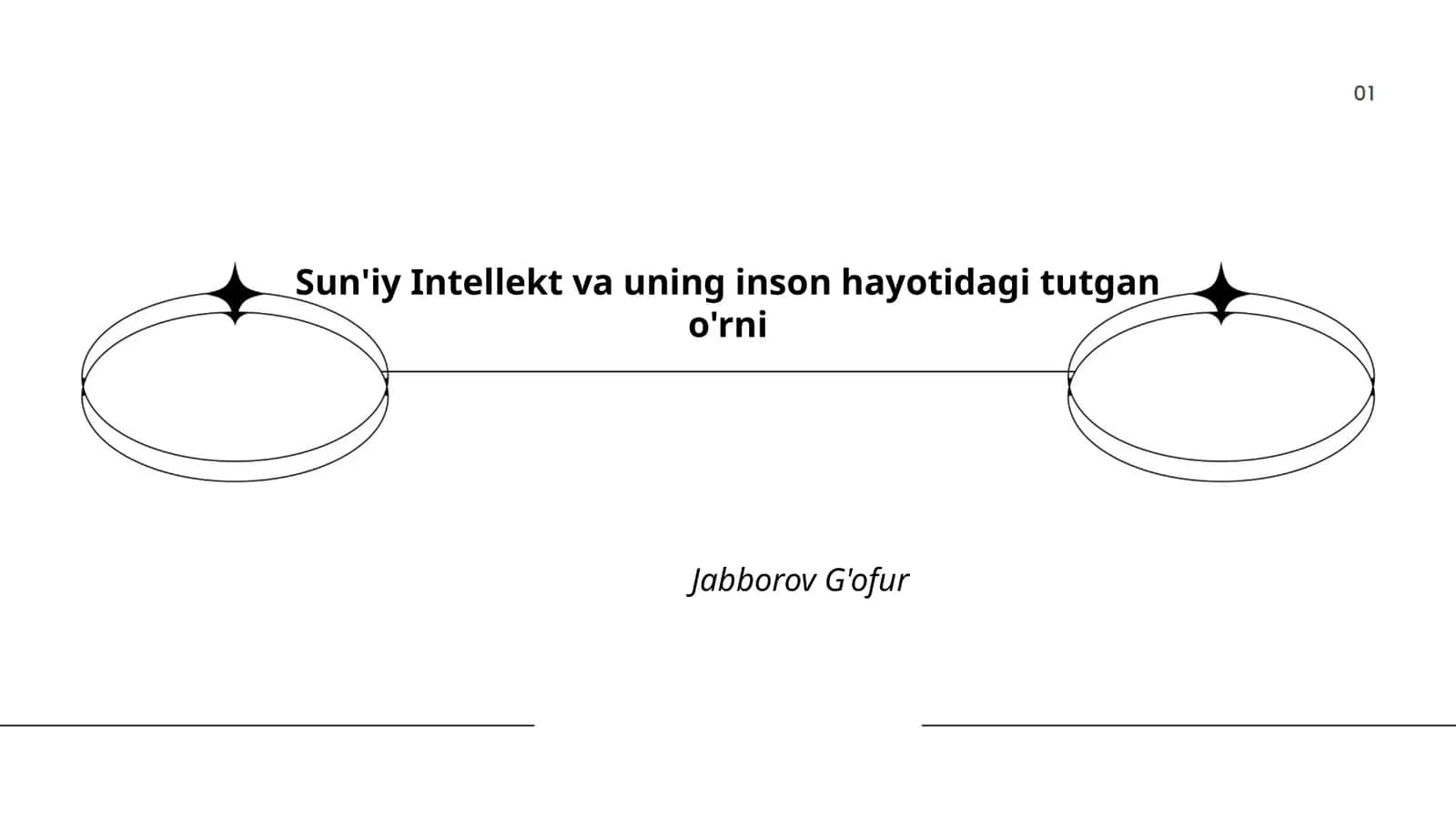 Sun'iy Intellekt va uning inson hayotidagi tutgan o'rni