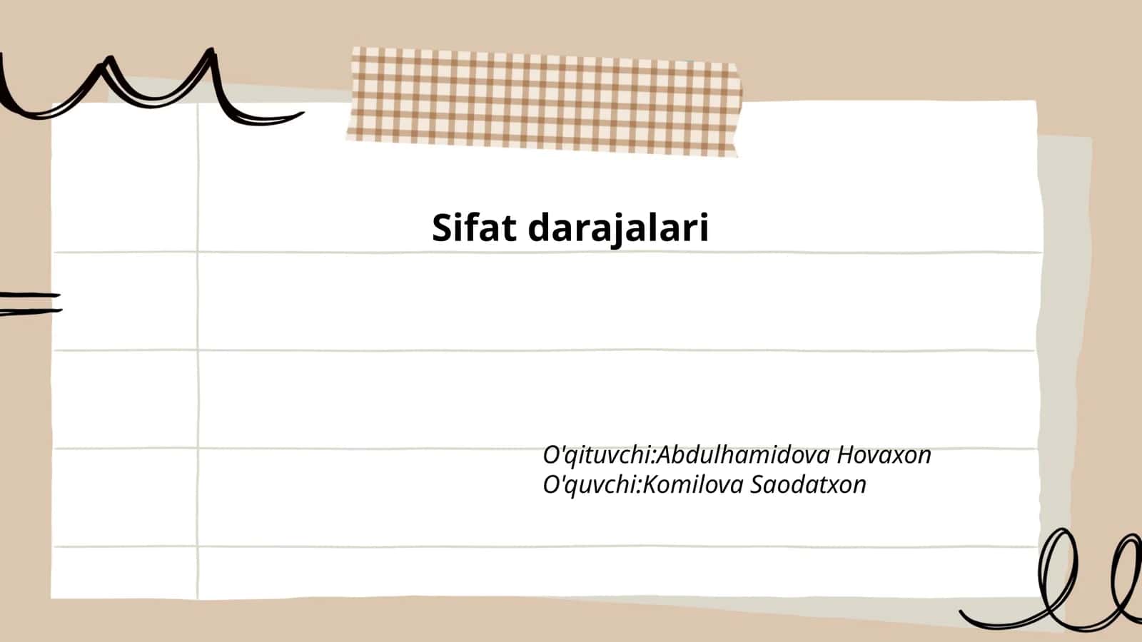 Sifat darajalari