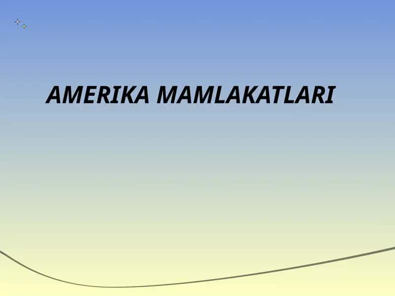 Amerika Mamlakatlari