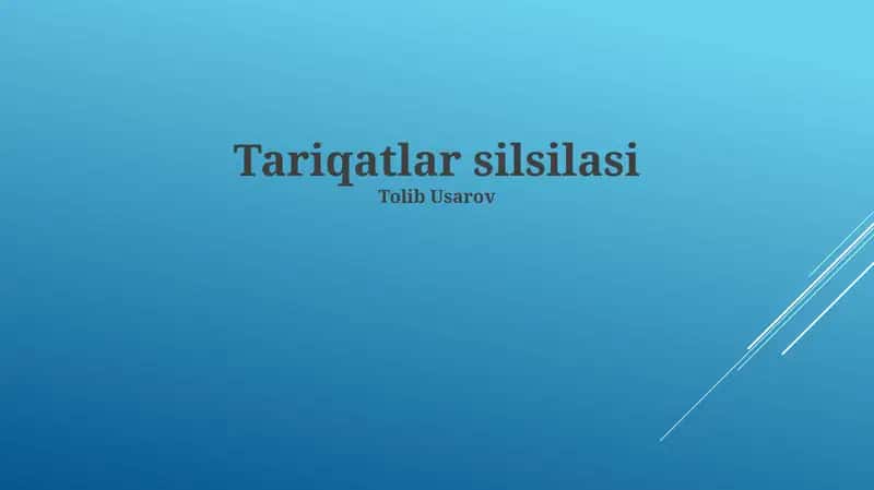 Qodriylik Tariqati
