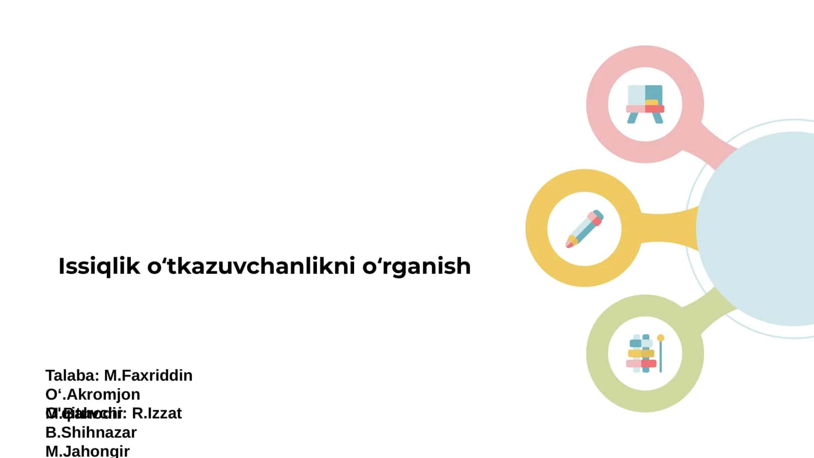 Issiqlik oʻtkazuvchanlikni oʻrganish