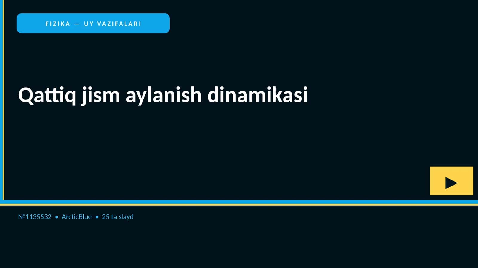 FIZIKA — UY VAZIFALARI