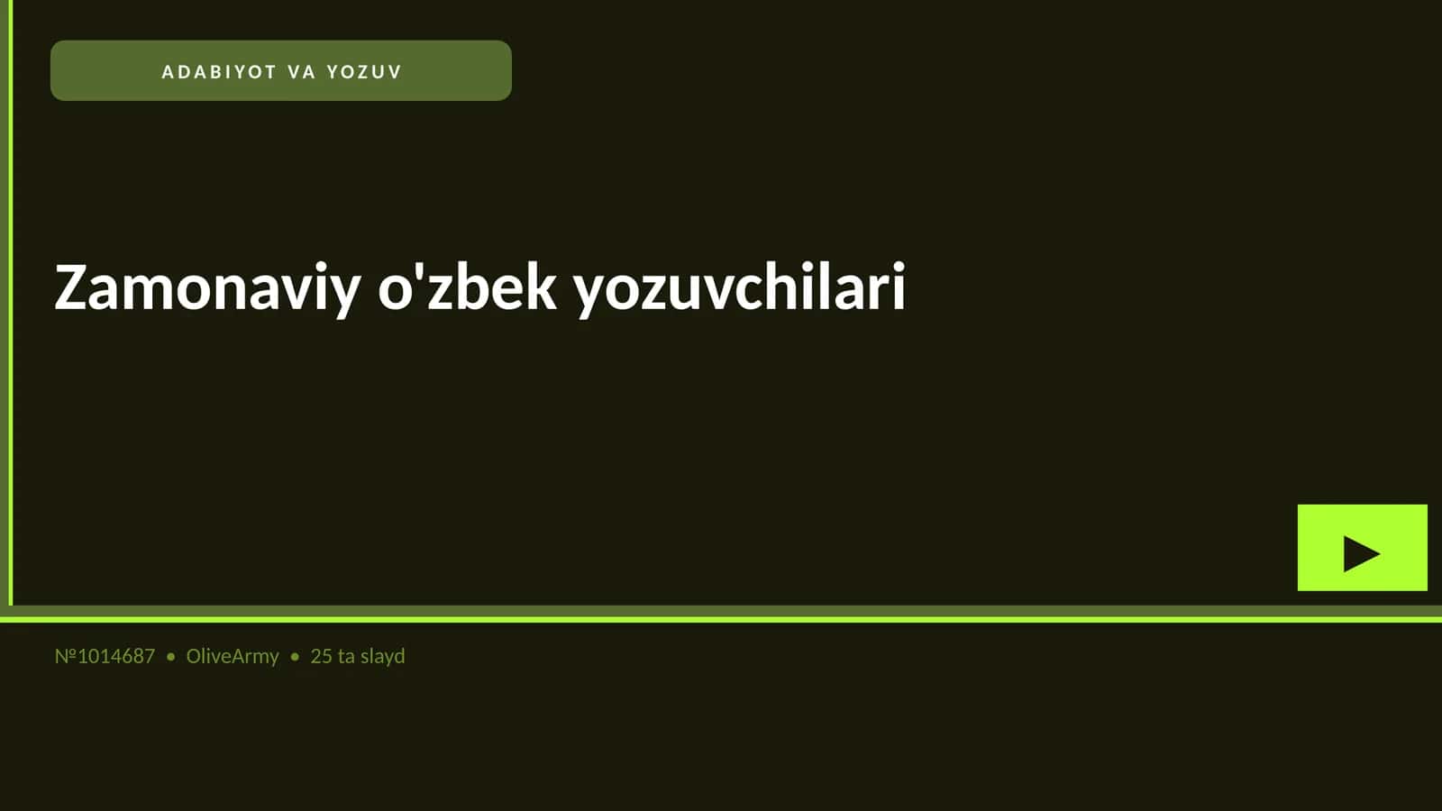 Zamonaviy o'zbek yozuvchilari