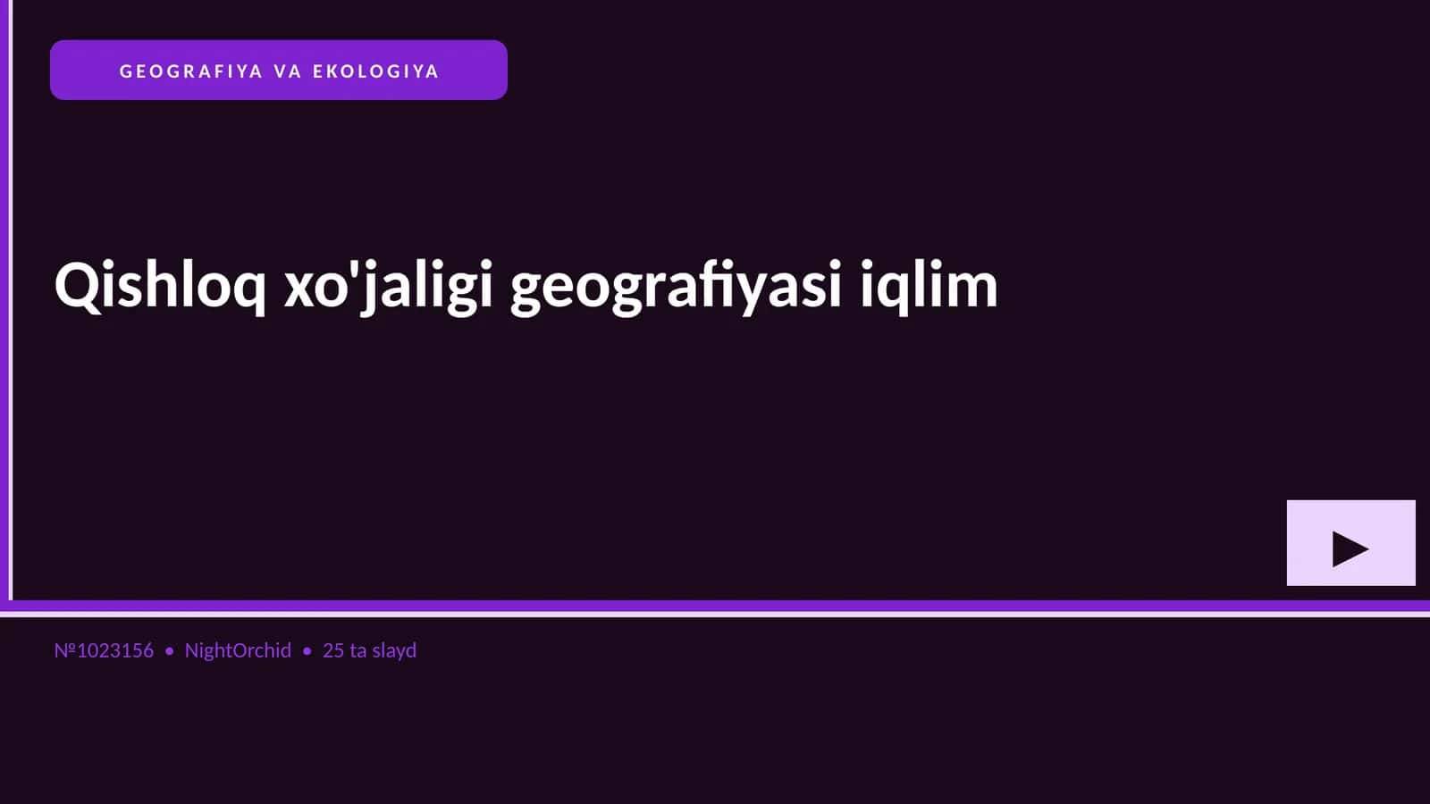 Qishloq xo'jaligi geografiyasi iqlim