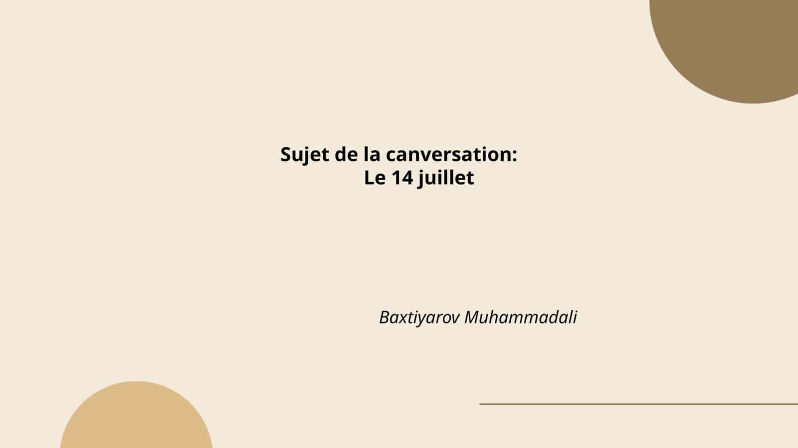 Histoire du 14 juillet