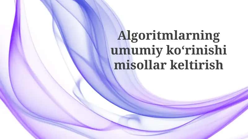 Sartlash Algoritmlari