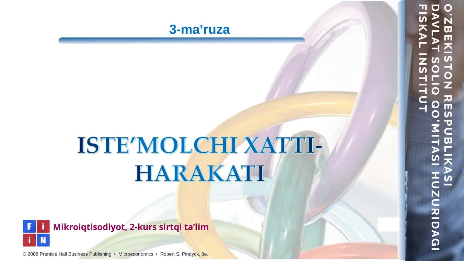 Mikroiqtisodiyot, 2-kurs sirtqi ta’lim