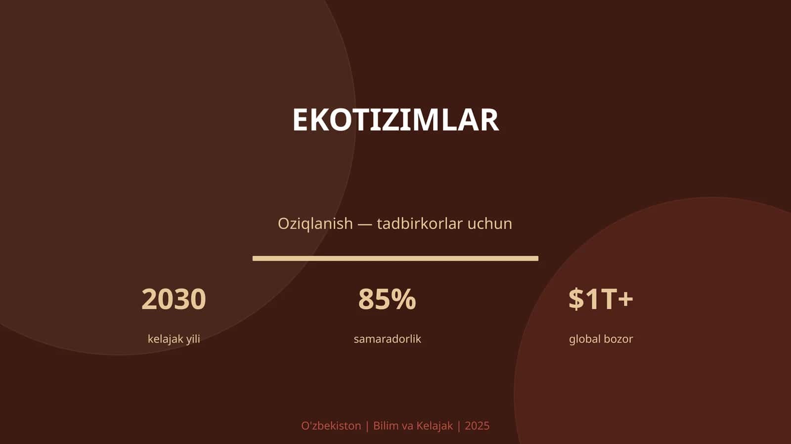 Ekotizimlar