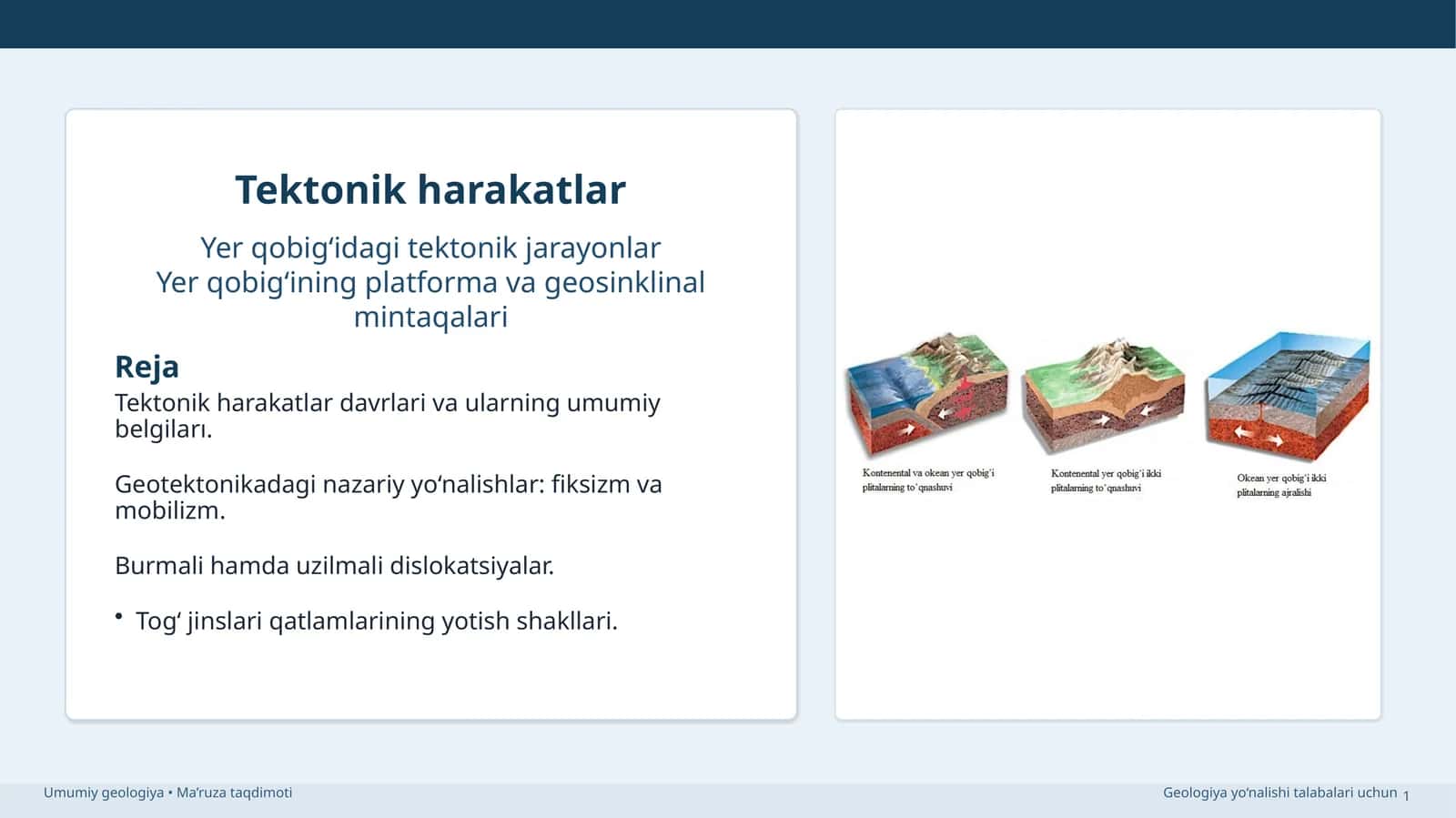 Tektonik harakatlar