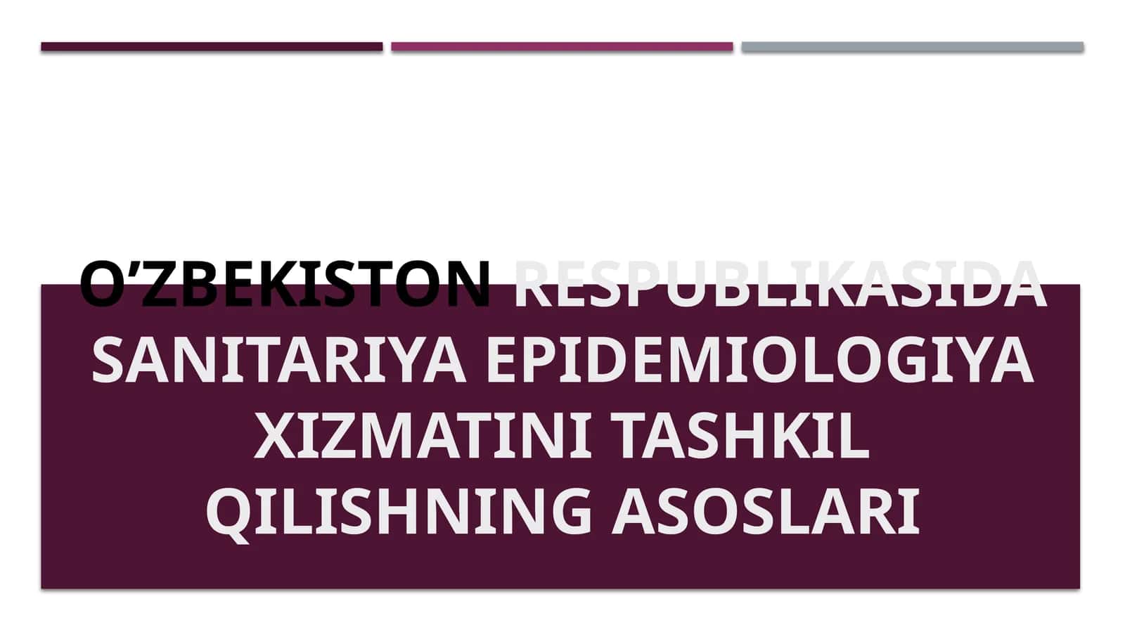 Sanitariya epidemiologiya xizmati