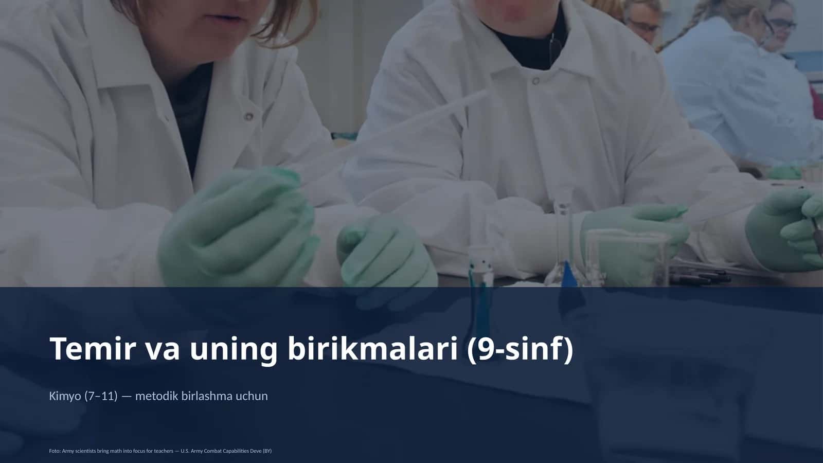 Temir va uning birikmalari (9-sinf)