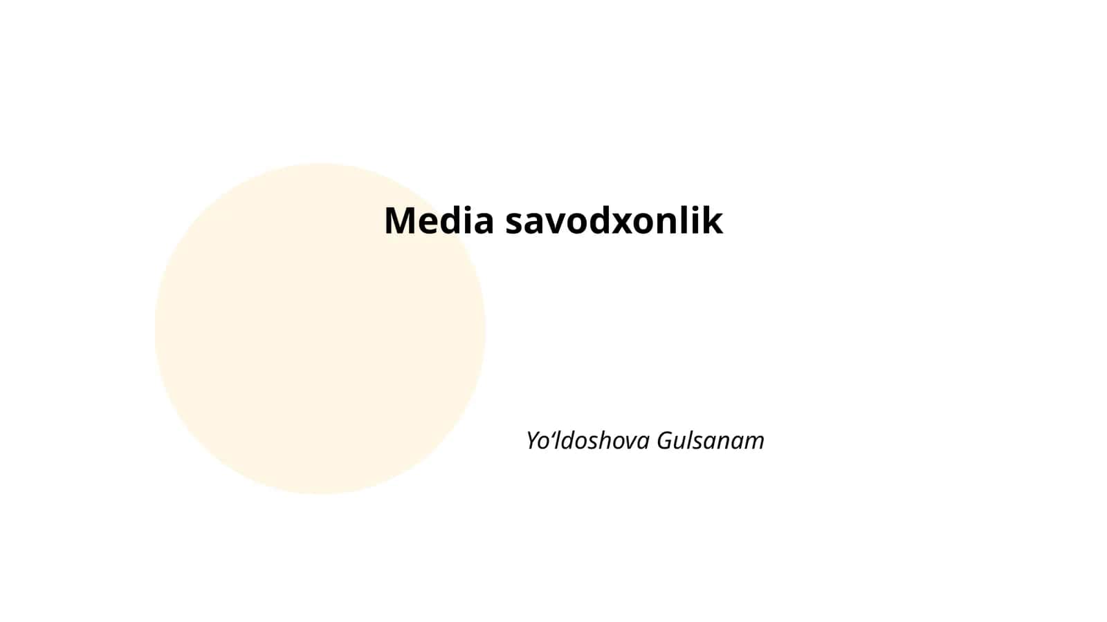 Media savodxonlik