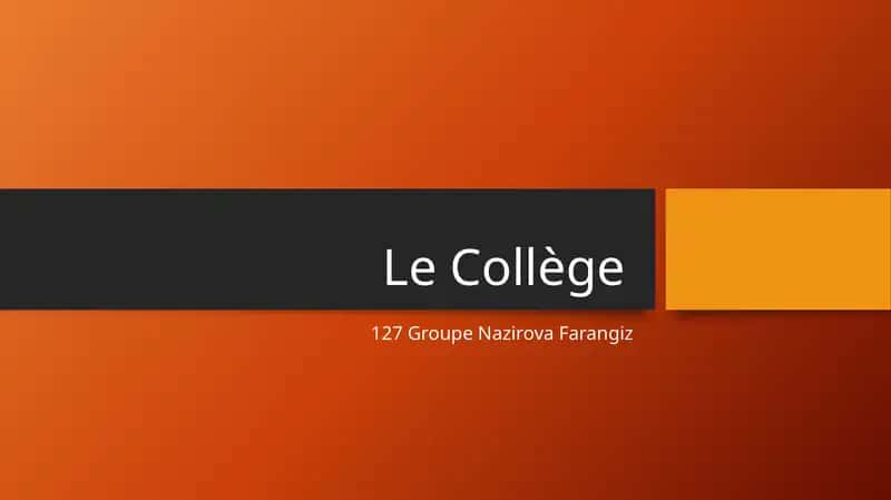 Le Collège