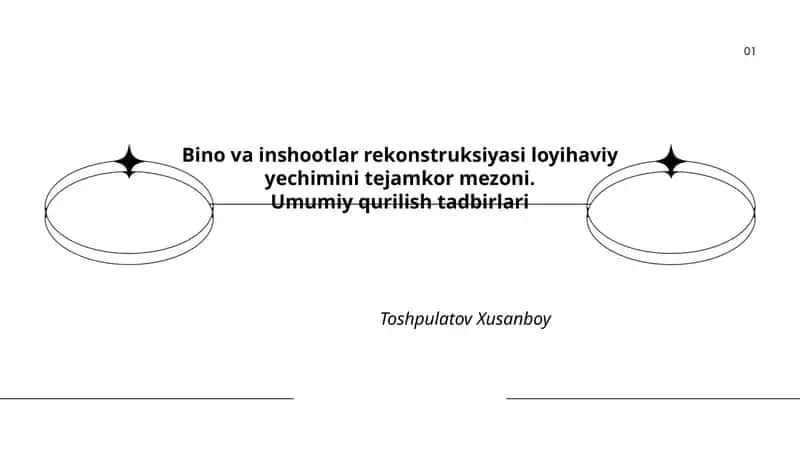 Bino va inshootlar rekonstruksiyasi