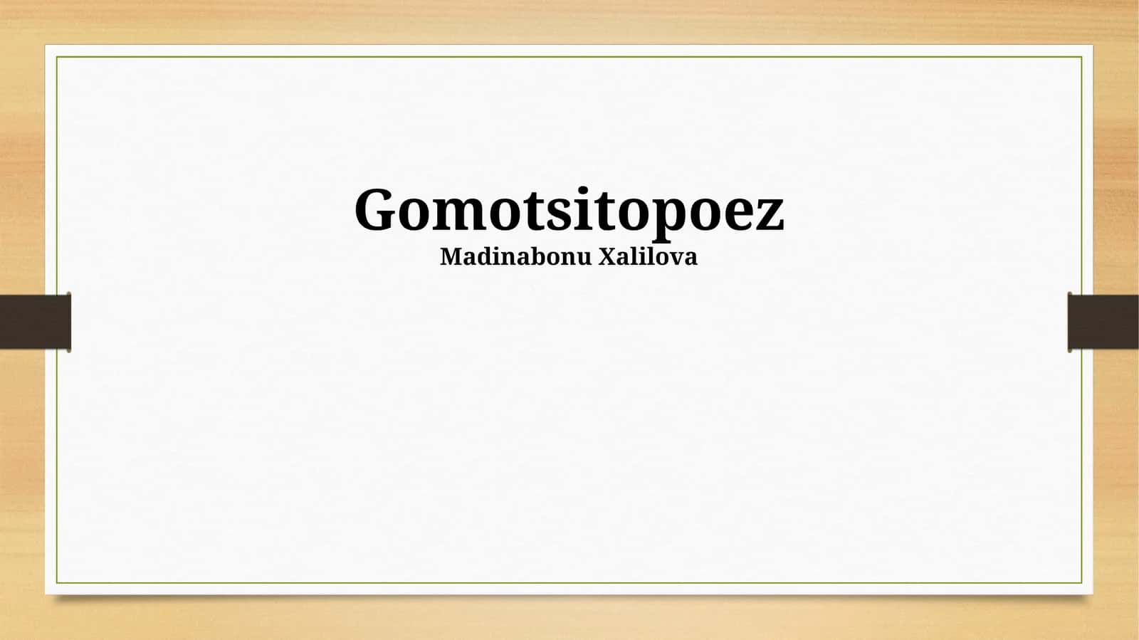 Gomotsitopoez