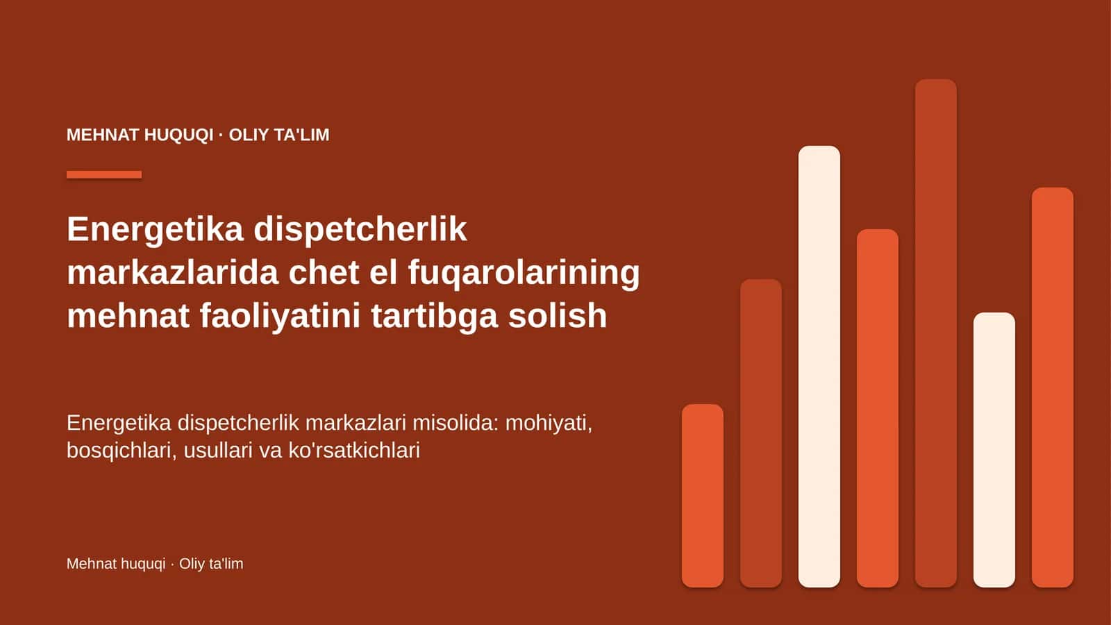energetika dispetcherlik markazlarida chet el fuqarolarining mehnat faoliyatini tartibga solish 1781
