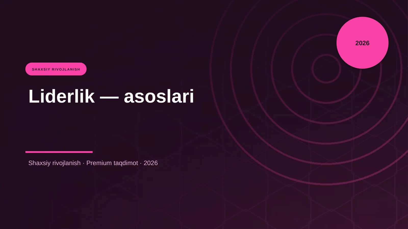 Liderlik — asoslari