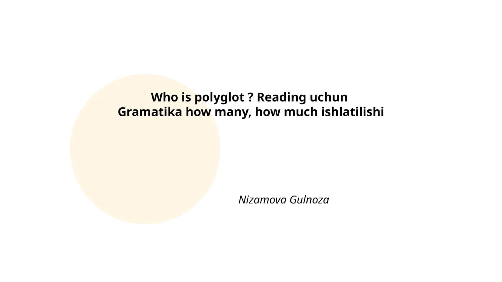 Polyglot kimdir? O'qish uchun