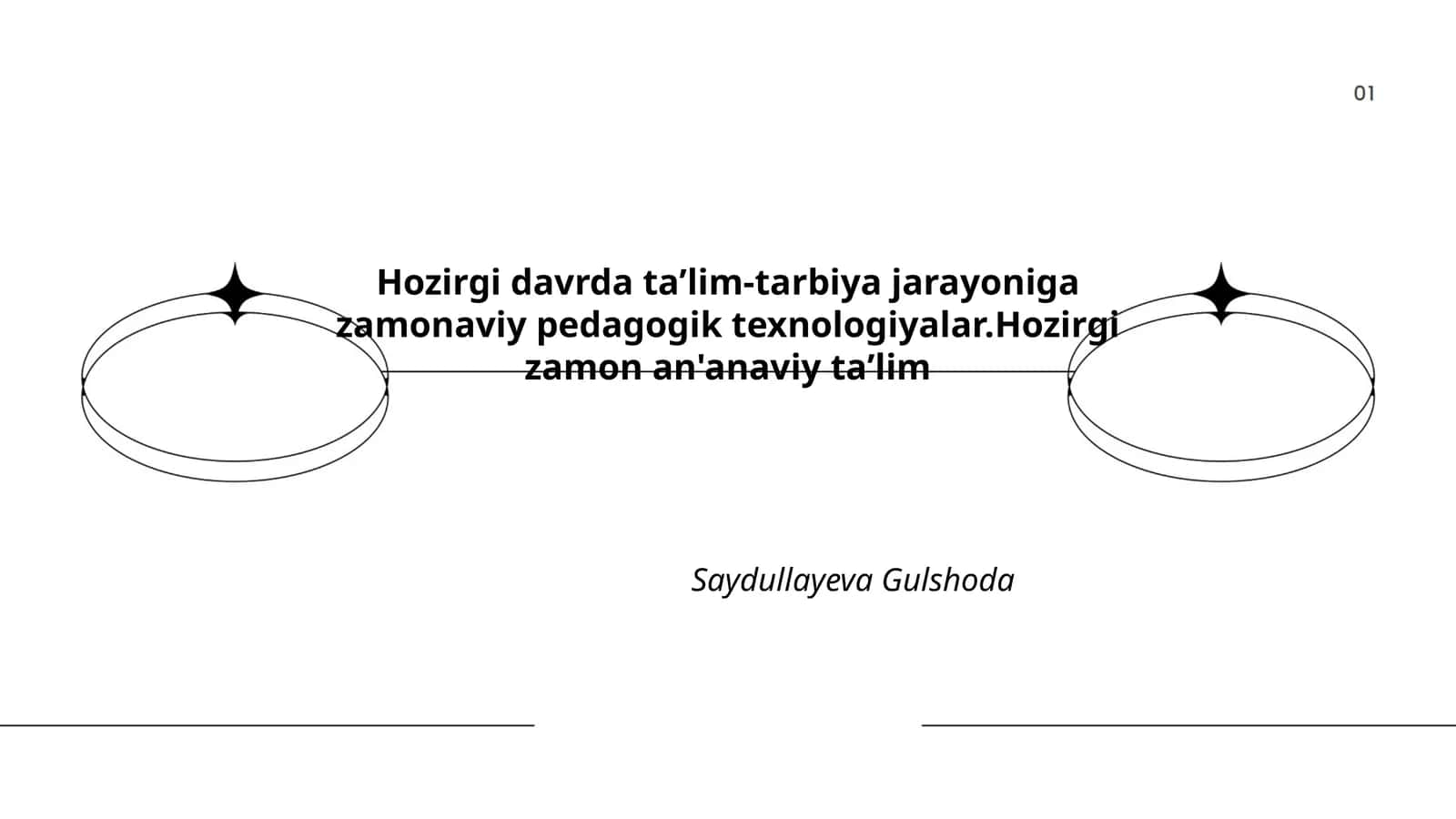 Zamonaviy pedagogik texnologiyalar