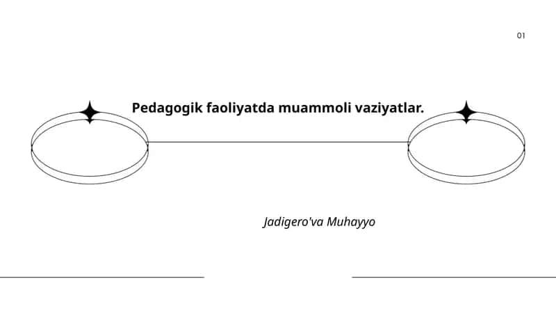 Pedagogik faoliyatda muammoli vaziyatlar