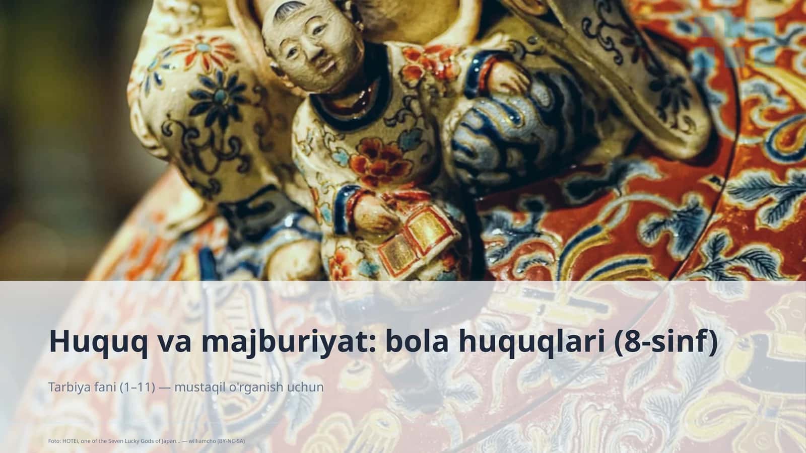 Huquq va majburiyat: bola huquqlari (8-sinf)