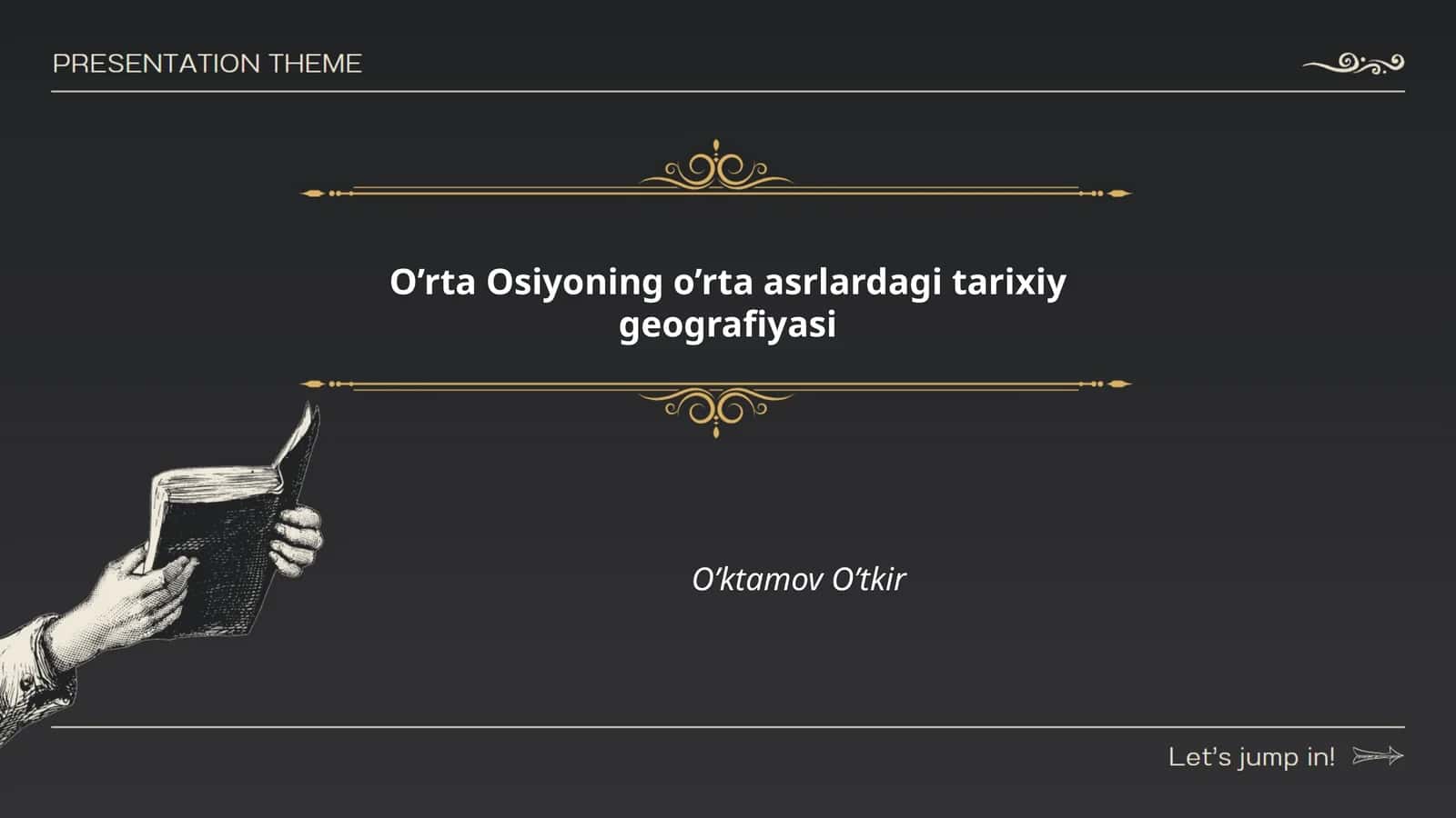O’rta Osiyoning o’rta asrlardagi tarixiy geografiyasi