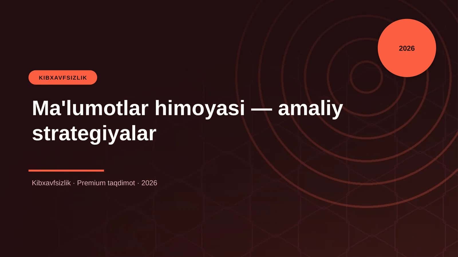Ma'lumotlar himoyasi — amaliy strategiyalar