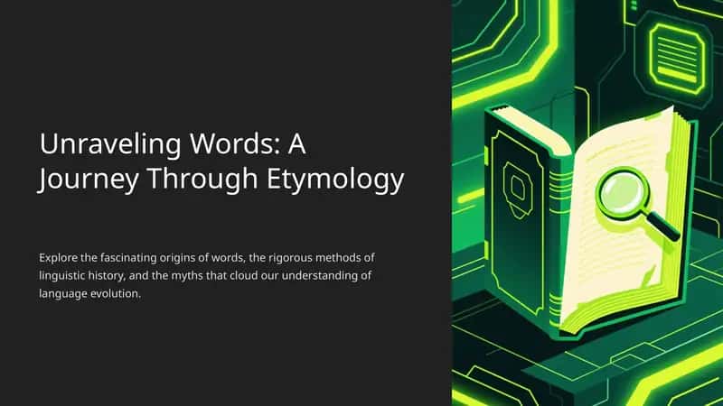 Unraveling Words: A Journey Through Etymology