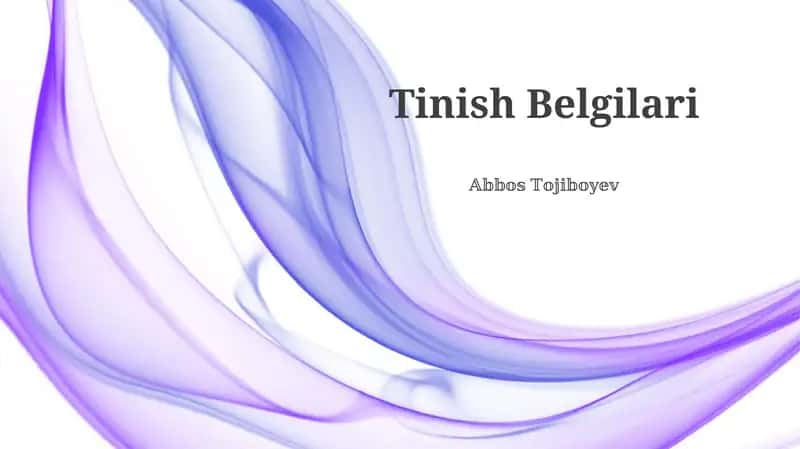 Tinish Belgilari