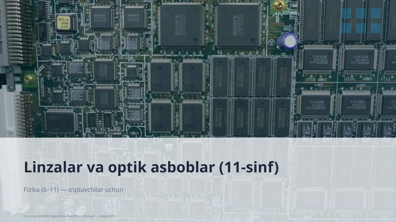 Linzalar va optik asboblar (11-sinf)
