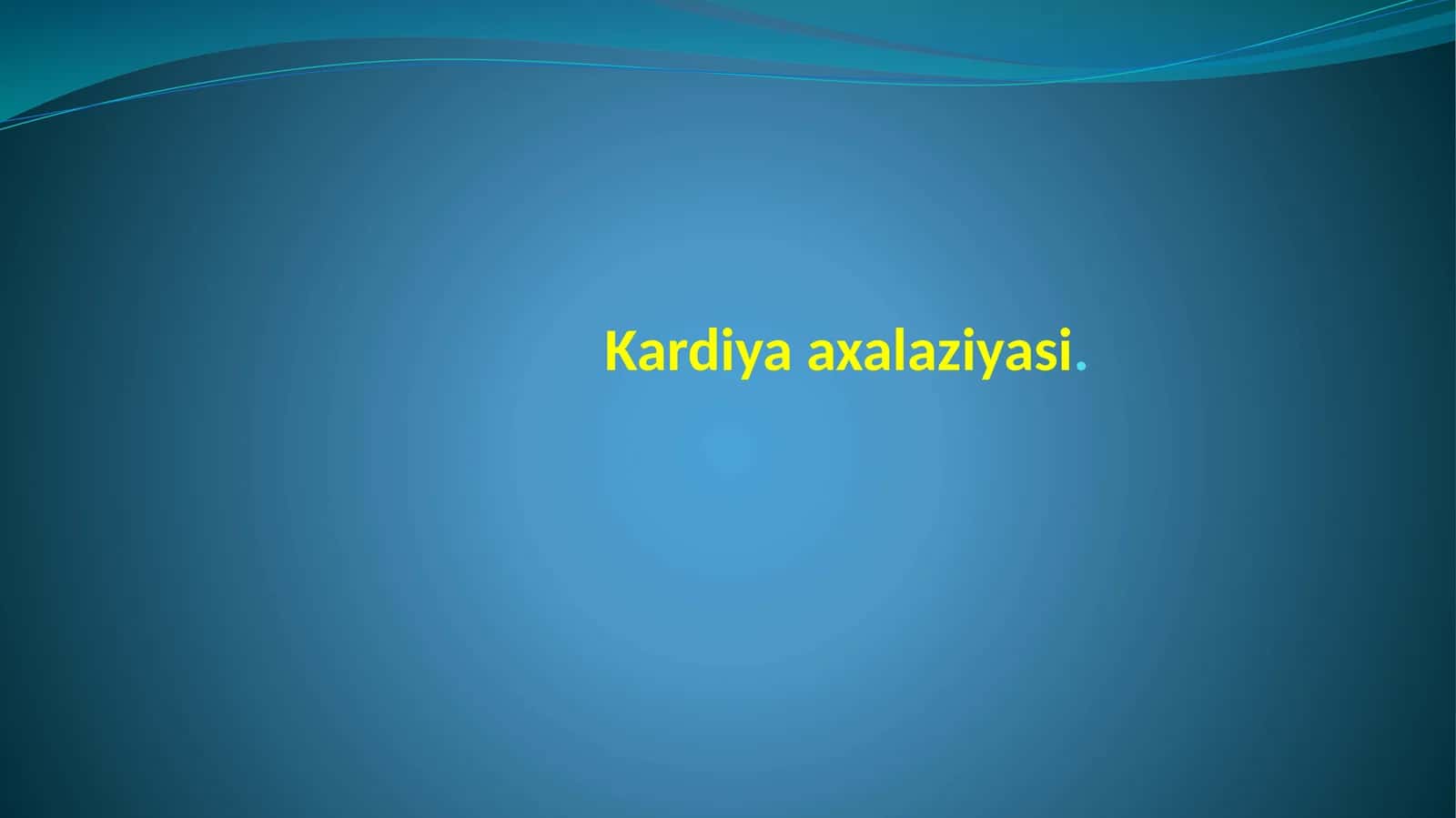 Kardiya axalaziyasi