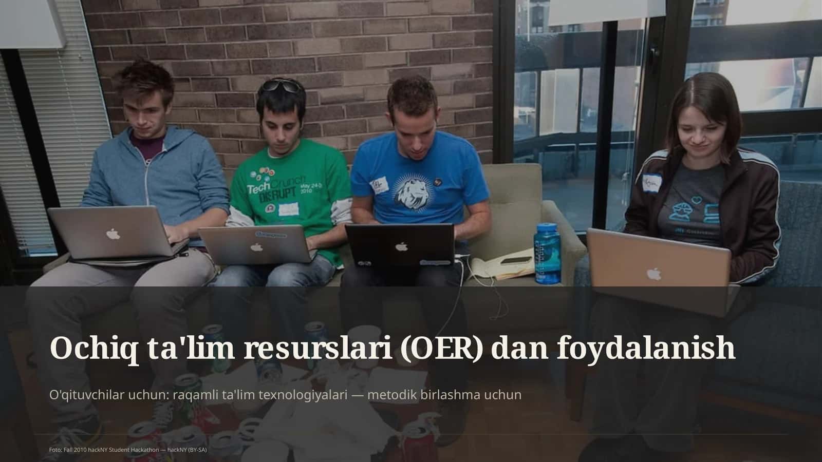 Ochiq ta'lim resurslari (OER) dan foydalanish