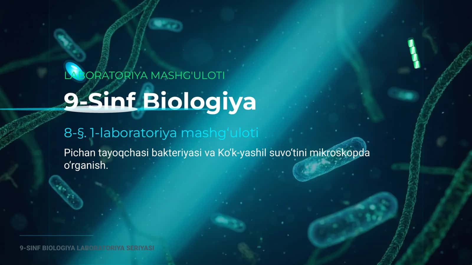 8-§. 1-laboratoriya mashg‘uloti