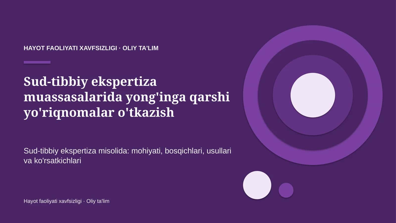 sud tibbiy ekspertiza muassasalarida yong'inga qarshi yo'riqnomalar o'tkazish 3046