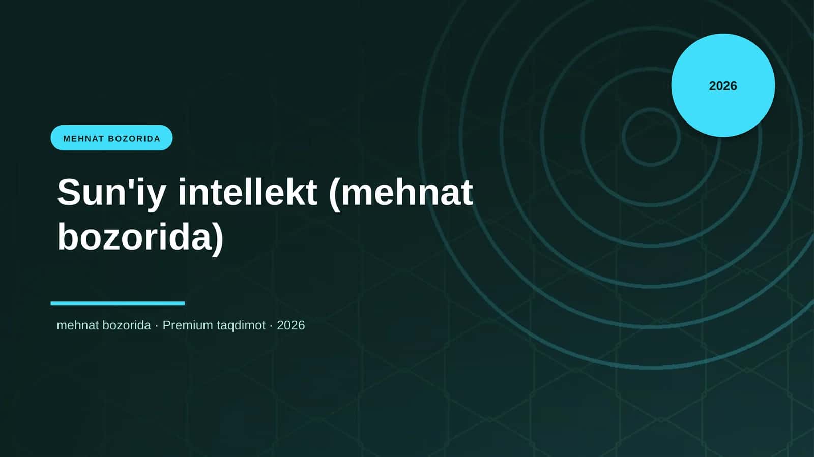 Sun'iy intellekt (mehnat bozorida)