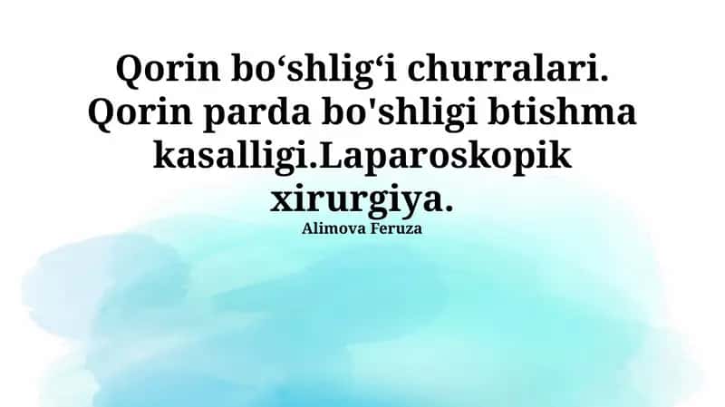 Laparoskopik xirurgiya