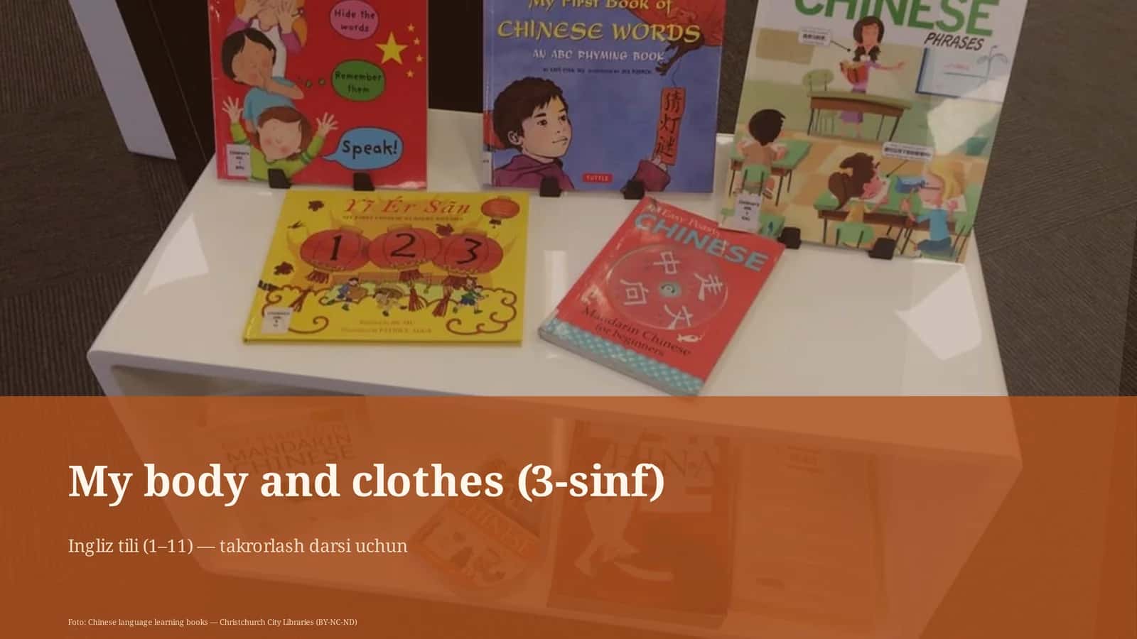 My body and clothes (3-sinf)