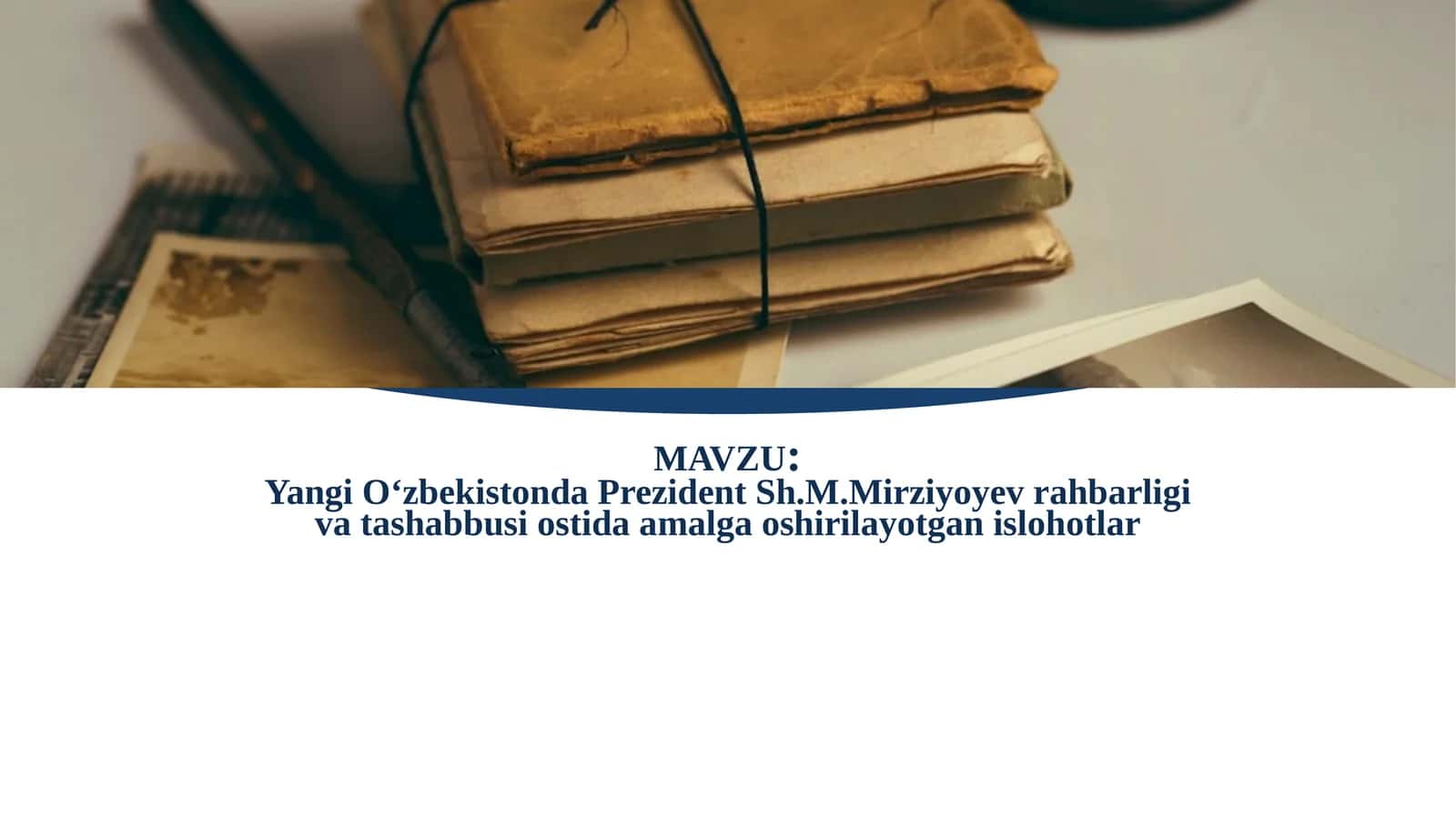 Islohotlarning asosiy maqsadlari