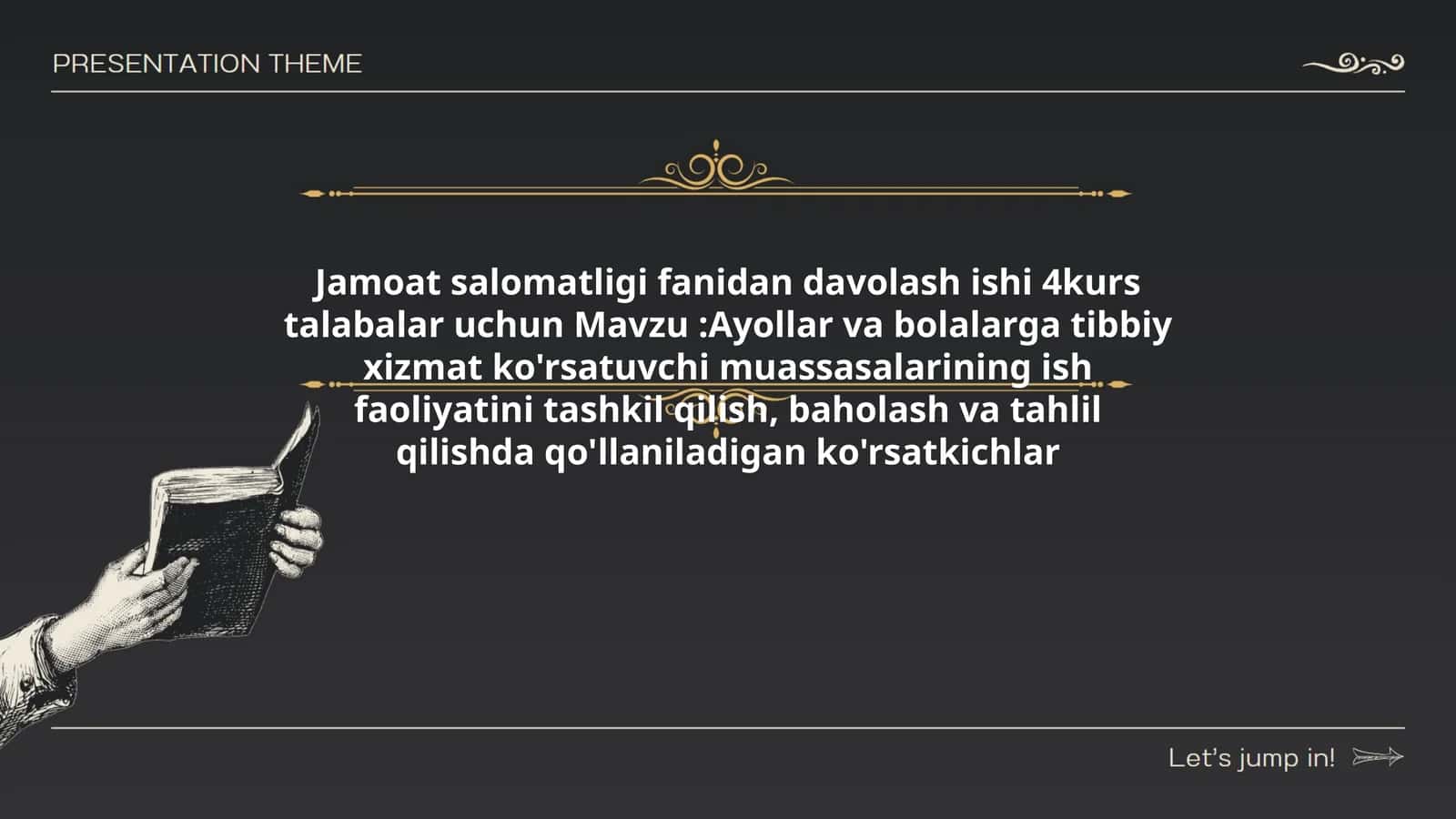 Ayollar va bolalarga tibbiy xizmat ko'rsatuvchi muassasalarining ish faoliyatini tashkil qilish, baholash va tahlil qilishda qo'llaniladigan ko'rsatkichlar