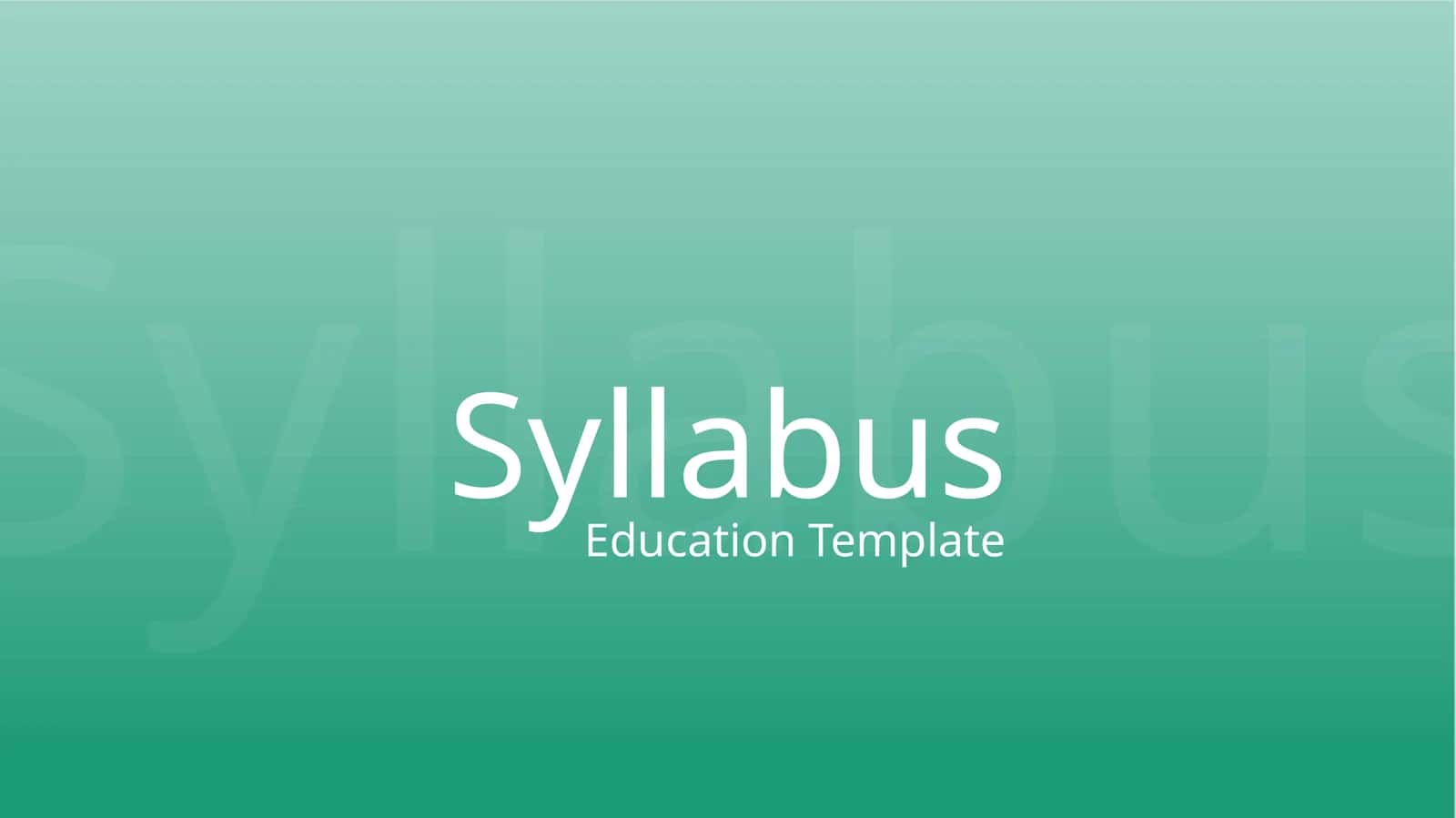 Syllabus