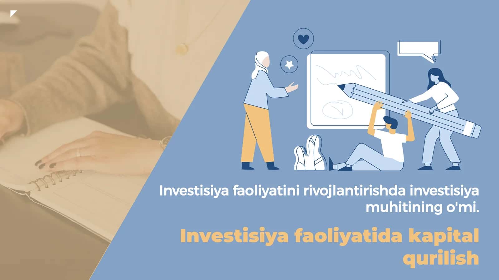 Investisiya faoliyatida kapital qurilish